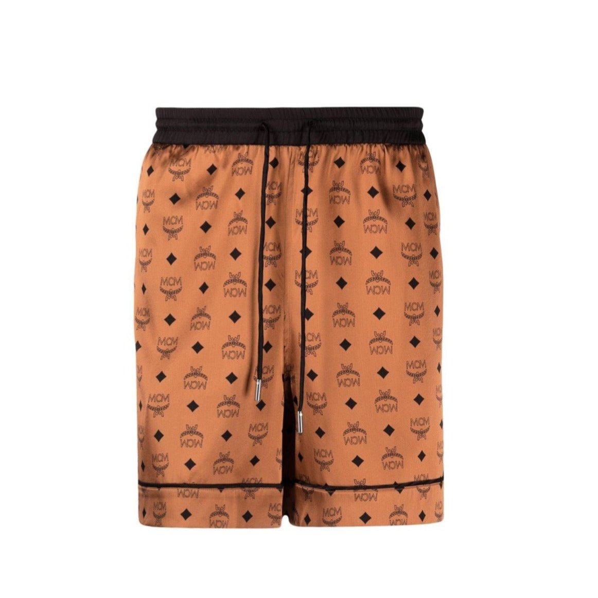 MCM Cognac Silk Sleep Shorts